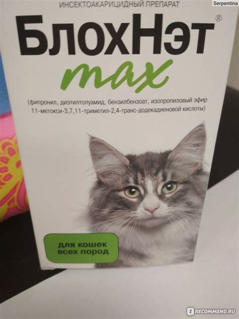 Капли от блох и клещей БлохНэт max Инсектоакарицидный препарат ...