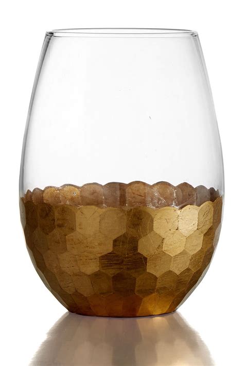 Jay Import Daphne Set Of 4 Stemless Wine Glasses Hautelook Wine Glasses Stemless Wine