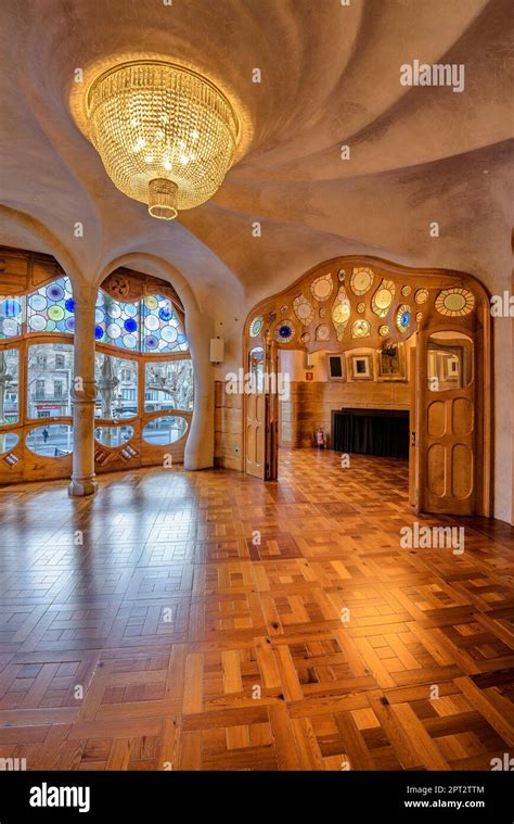 Main Hall Of The Noble Floor Of Casa Batll Designed By Antoni Gaud