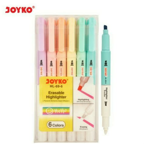 Jual Erasable Highlighter Penanda Warna Yang Bisa Dihapus Joyko Hl