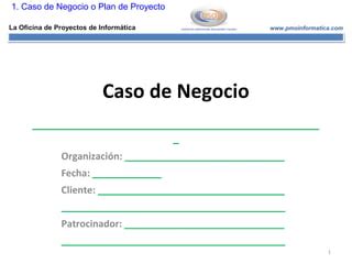 1 Caso De Negocio Segob PPT