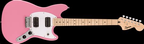 Squier Sonic Mustang Hh Maple Fingerboard White Pickguard Flash Pink 717669816346