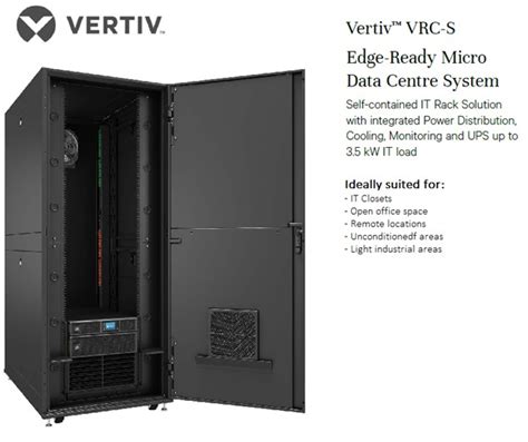 Spa Iul Pentru It E Limitat Alege Solu Ia Vertiv Vrc S Edge Ready