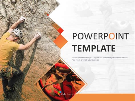 Free Powerpoint Templates Design Rock Climbing