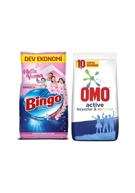 Bingo Matik 10 KG Omo Matik Renkliler ve Beyazlar için 10 KG