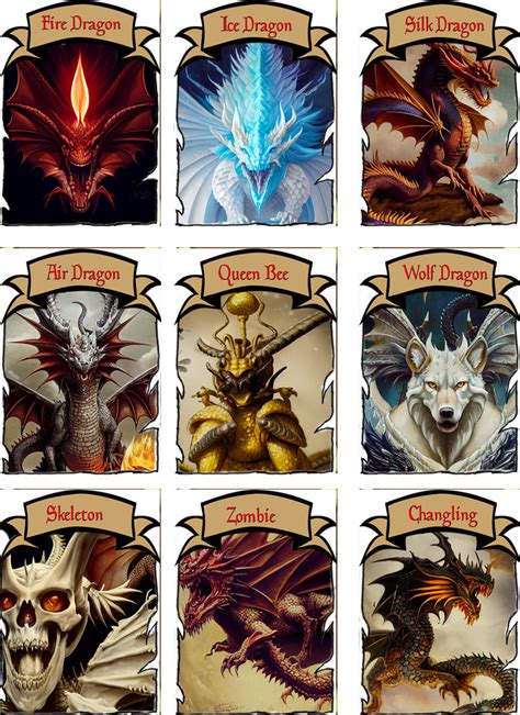 Dragon Cards by Alessaismyidol on DeviantArt