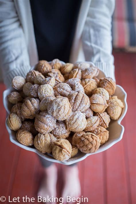 Walnut Shaped Cookies W Dulce De Leche Filling Oreshki Traditional