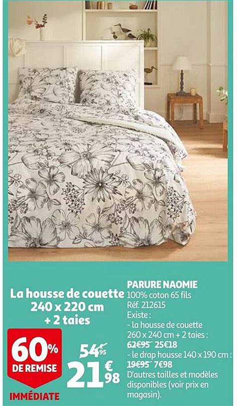 Promo Paure Naomie La Housse De Couette X Cm Taies Chez