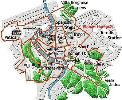 Rome Tourist Guide Map Lani Shanta