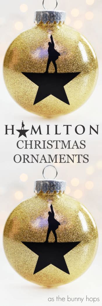 Diy Hamilton Christmas Ornaments As The Bunny Hops®