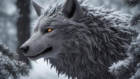 Yellow Wolf Eyes Wild Animal Nature Stock Illustrations – 117 Yellow ...