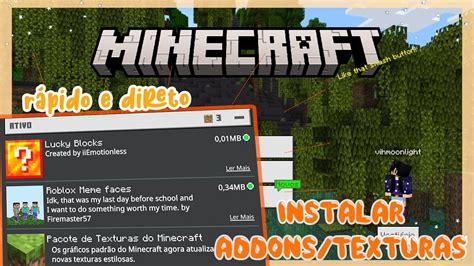 Como instalar Addons Texturas no Minecraft Bedrock sem enrolação