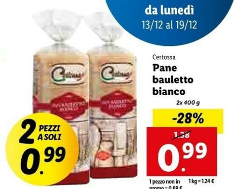 Pane Bauletto Bianco Offerta Di Lidl