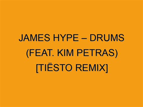 James Hype Drums feat Kim Petras Tiësto Remix Folded Waffle