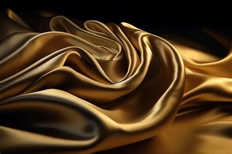 Premium AI Image | A silk fabric with a gold cloth.