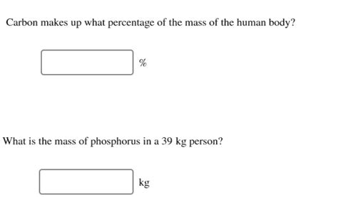 Solved The human body contains many elements from the | Chegg.com 