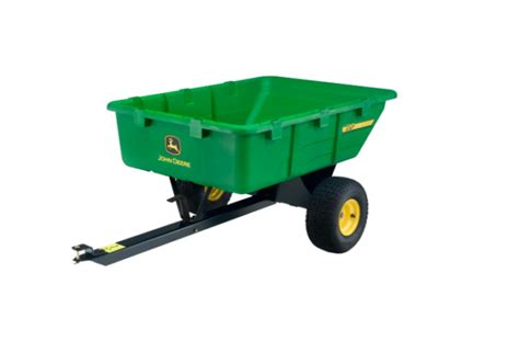 John Deere Utility Dump Cart Tow Behind Poly Hauling 10 Cu Ft 650 Lb