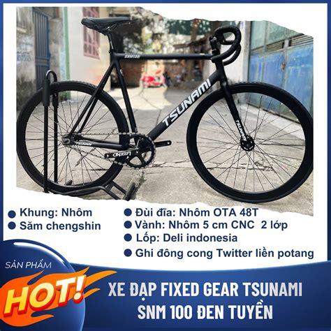 XE ĐẠP FIXED GEAR TSUNAMI SMN 100 TẠI HẢI PHÒNG Hệ thống xe điện Thanh Tùng