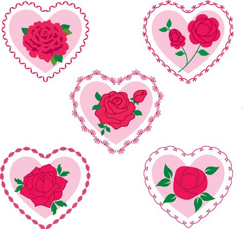 rose valentine hearts 335593 Vector Art at Vecteezy