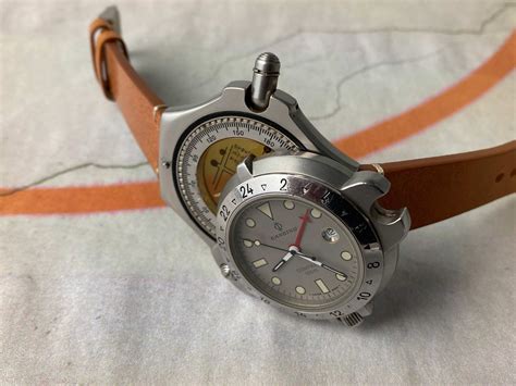 CANDINO COMPASS 100M DIVER Vintage Swiss quartz "Flip-out" compass ...