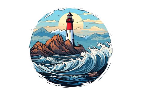 Light House Clipart Graphic by Illustrately · Creative Fabrica