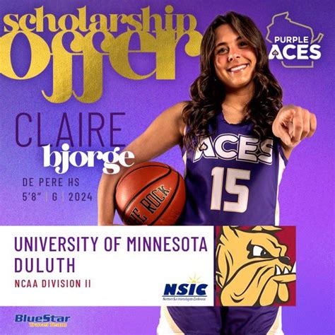 Purple Aces Wi On Twitter ⭐️2024 Clairebjorge ⛹🏽‍♀️58 Sg 🏫de