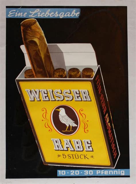 Sold At Auction Hugo Laubi Hugo Laubi Vintage Weisser Rabe Cigars