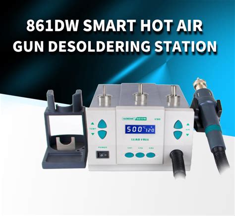 1000W Original YAOGONG 861DW Heat Lead Free Hot Air Welding Station Hairdryer Soldering Hot Air