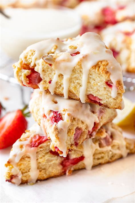 Strawberry Lemonade Scones The Cozy Apron