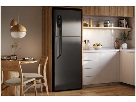 Refrigerador Duplex Frost Free - Geladeira/Refrigerador Electrolux Frost Free Duplex Black Inox Look ...