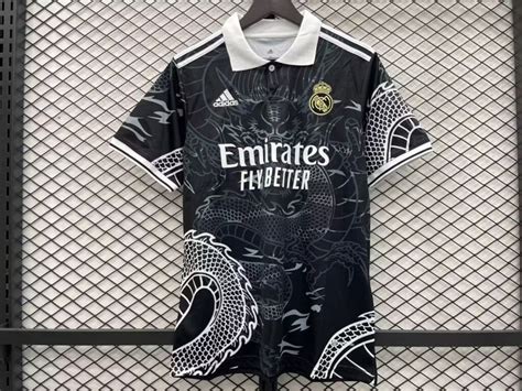 Real Madrid Black Dragon Jersey Fan Version