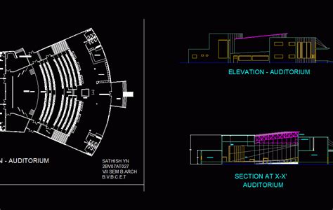 Auditorium Dwg Block For Autocad Designs Cad