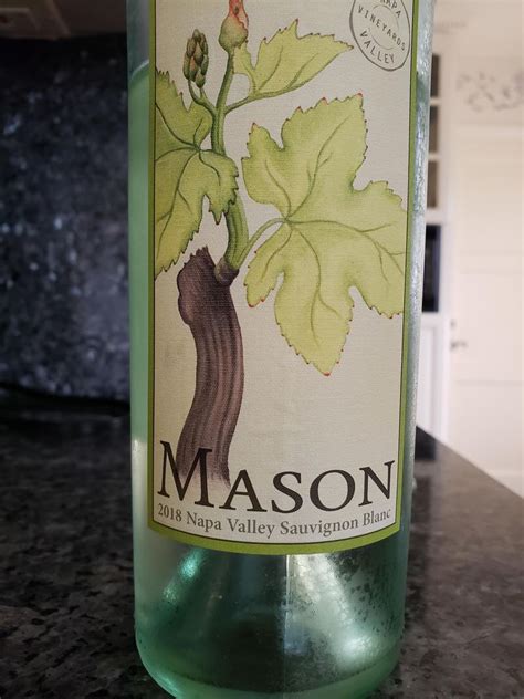 2018 Mason Cellars Sauvignon Blanc Usa California Napa Valley