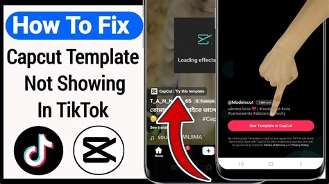 Capcut Template Not Showing In TikTok How To Fix Capcut Template Not