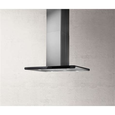 Elica Galaxy Island Cappa Isola 90 Cm Inox Vetro Nero