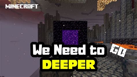 Minecraft How To Get Advancement We Need To Go Deeper Tutorial YouTube