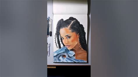 How I Drew Tyla Color Pencil Drawing Time Lapse Art Drawing Youtube