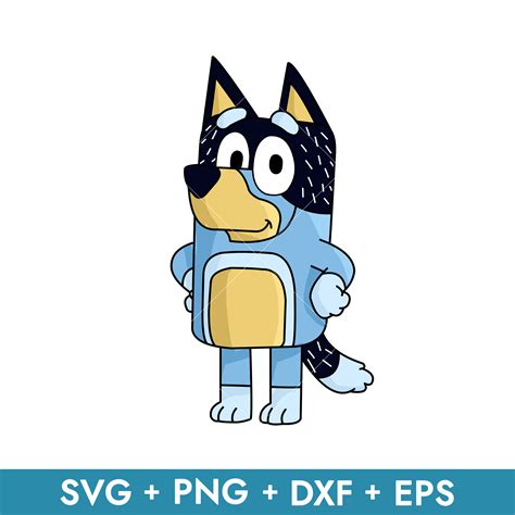 Bandit Heeler Svg Bluey Dad Svg Bluey Svg Cartoon Svg Pn Inspire