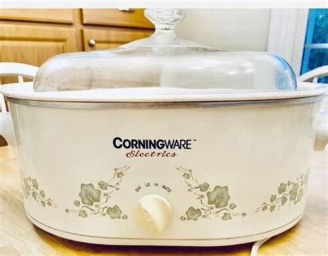 Corningware Electrics Callaway Ivy Quart Crock Pot Slow Cooker