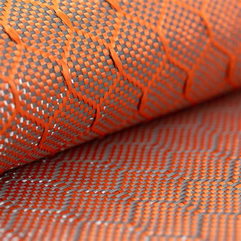 F229 COOVA 3K Orange Kevlar Carbon Fiber Cloth Mixed Honeycomb