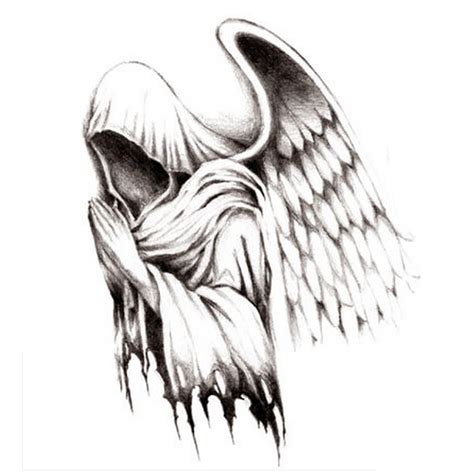 Fallen Angel Grim Reaper Tattoo Designs - SCRIBB LOVE TATTOO DESIGN