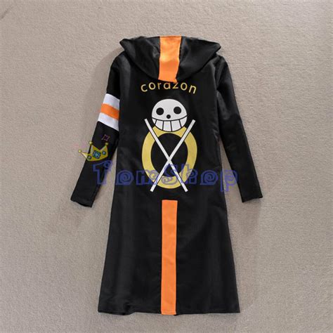 One Piece Trafalgar Law Time Skip Dressrosa Hoodie Cloak Cape Robe