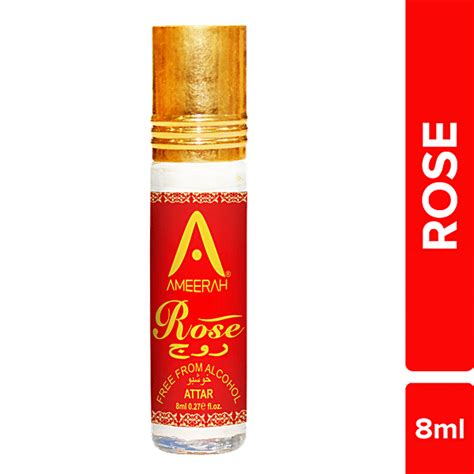 Buy Ameerah Rose Attar Long Lasting Fragrance Alcohol Free For Men