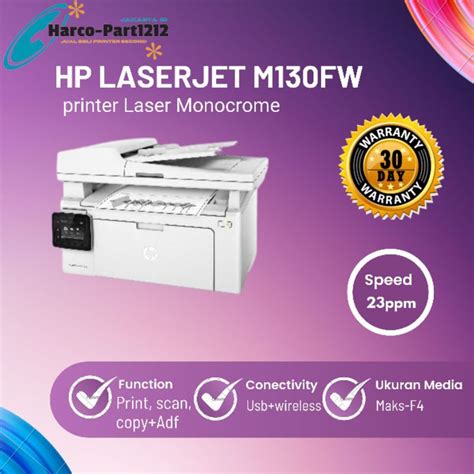 jual printer hp laserjet pro mfp mfw shopee indonesia