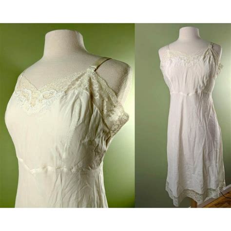 Vintage Barbizon White Lorna Full Slip 60s Sexy Pin … Gem