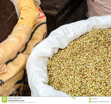 Selling Nuts And Dried Fruits At A Bazaar In India Stock Image Image