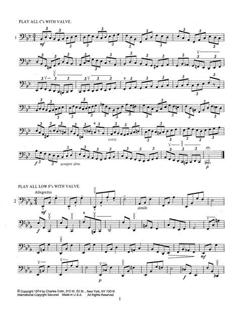 Low Tone Studies for Double Valve Bass Trombone by Ostrander, Allen - qPress