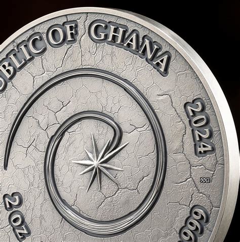 SALAMANDER Chronicles Of Fire 2 Oz Silver Coin 10 Cedis Ghana 2024