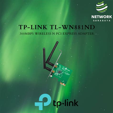 Jual TP LINK TL WN881ND 300Mbps Wireless N PCI Express Adapter Shopee