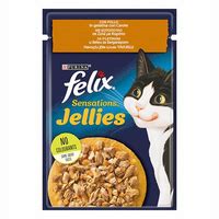 Felix Pouch Sensations Jellies Tavuklu Ve Havu Lu Yeti Kin Kedi